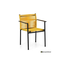 Aiatool Apple Bee JAKARTA mattmust / kollane, 56x59xH82 cm