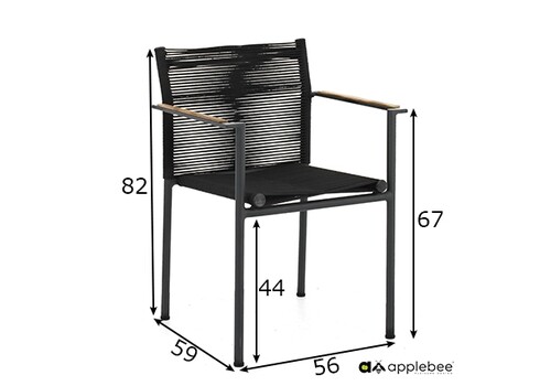 Aiatool Apple Bee JAKARTA mattmust / must, 56x59xH82 cm