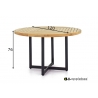 Söögilaud Apple Bee JAKARTA mattmust / tiik, D110xH76 cm