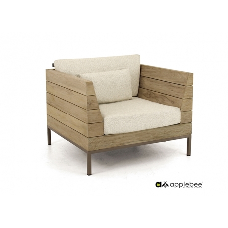 Tugitool Apple Bee LONG ISLAND tiik / helebeež, 96x89xH70 cm