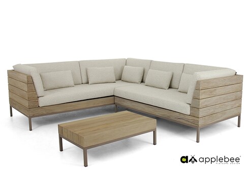 Diivan Apple Bee LONG ISLAND vasak tiik / helebeež, 161x89xH70 cm