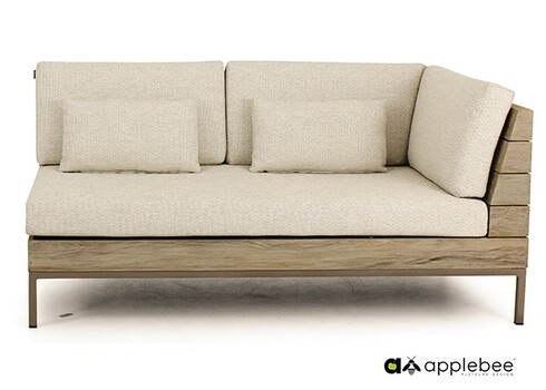 Diivan Apple Bee LONG ISLAND vasak tiik / helebeež, 161x89xH70 cm