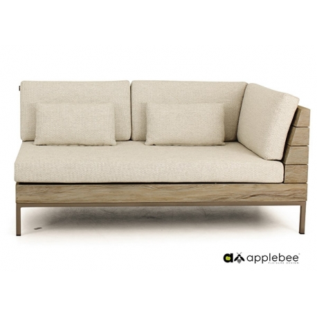 Diivan Apple Bee LONG ISLAND vasak tiik / helebeež, 161x89xH70 cm