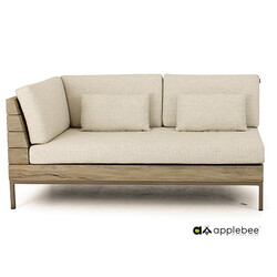 Diivan Apple Bee LONG ISLAND parem tiik / helebeež, 161x89xH70 cm