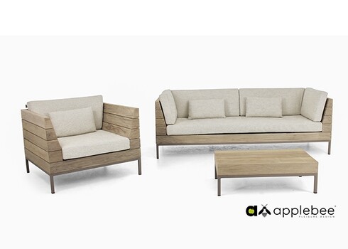 Diivan Apple Bee LONG ISLAND tiik / helebeež, 219x89xH70 cm