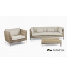 Diivan Apple Bee LONG ISLAND tiik / helebeež, 219x89xH70 cm