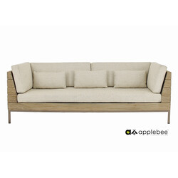Diivan Apple Bee LONG ISLAND tiik / helebeež, 219x89xH70 cm