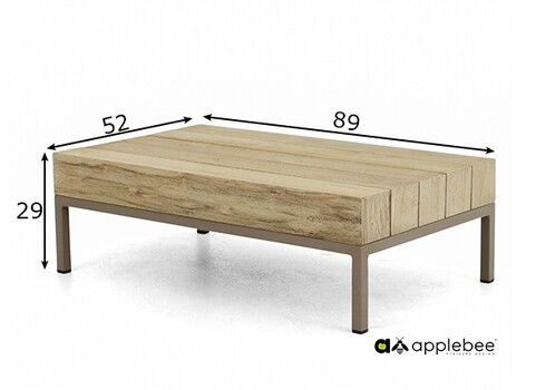 Diivanilaud Apple Bee LONG ISLAND tiik, 89x53xH29 cm