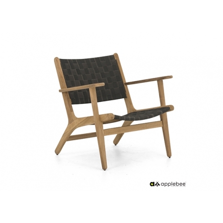 Tugitool LUC tiik / süsihall, 78x74xH74 cm