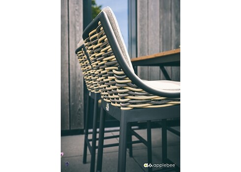 Baaritool Apple Bee MILOU must / helehall, 55x57xH110 cm