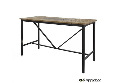 Baarilaud Apple Bee MILOU must / helehall, 150x78xH105 cm