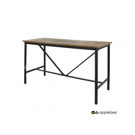 Baarilaud Apple Bee MILOU must / helehall, 150x78xH105 cm