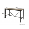 Baarilaud Apple Bee MILOU must / helehall, 150x78xH105 cm
