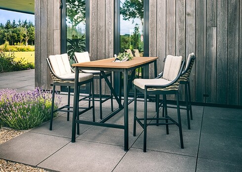 Baarilaud Apple Bee MILOU must / helehall, 150x78xH105 cm