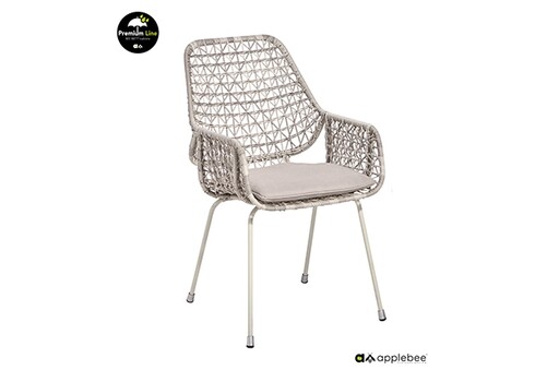 Söögitool Apple Bee ZARA valge / helebeež, 53x62xH92 cm