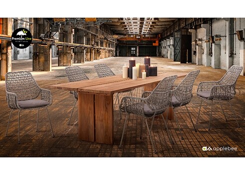 Söögitool Apple Bee ZARA valge / helebeež, 53x62xH92 cm