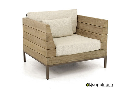 Aiamööbli komplekt Apple Bee LONG ISLAND tiik / helebeež