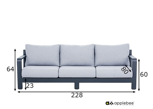 Diivan Apple Bee DELGADO hall, 228x80xH64 cm