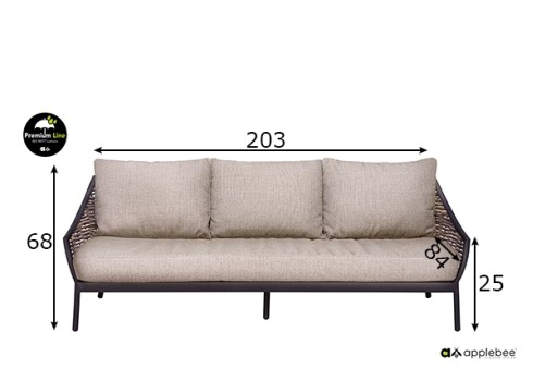 Diivan Apple Bee MILOU hall, 203x85xH66 cm