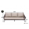Diivan Apple Bee MILOU hall, 203x85xH66 cm