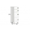 Vannitoakapp QUADRA valge, 33x35xH101 cm