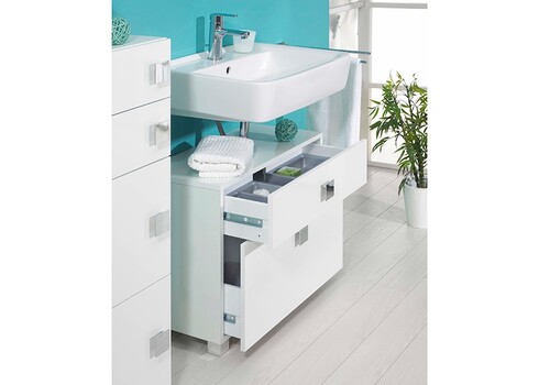 Valamukapp QUADRA valge, 65x35xH53 cm