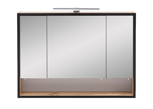 Peegelkapp MAX tamm, 80x16xH60,5 cm, LED