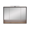 Peegelkapp MAX tamm, 80x16xH60,5 cm, LED