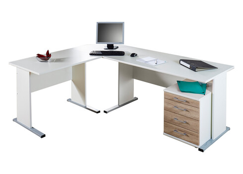 Kirjutuslaud PRAHA valge, 90x65xH75 cm