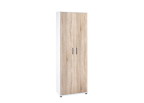 Kontorikapp PRAHA tamm / valge, 65x34xH182 cm