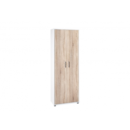Kontorikapp PRAHA tamm / valge, 65x34xH182 cm
