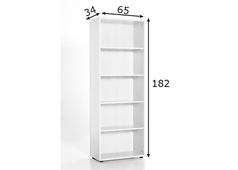 Kontoririiul PRAHA valge, 65x34xH182 cm