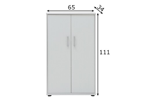 Kontorikapp PRAHA valge, 65x34xH111 cm