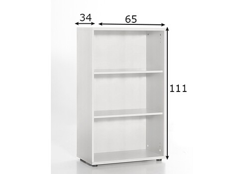 Kontoririiul PRAHA valge, 65x34xH111 cm