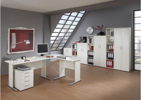 Kontoririiul PRAHA valge, 40x34xH111 cm