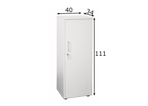 Kontorikapp PRAHA valge, 40x34xH111 cm