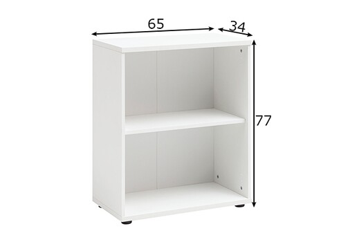 Kontoririiul PRAHA valge, 65x34xH77 cm