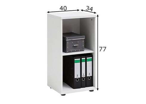 Kontoririiul PRAHA valge, 40x34xH77 cm