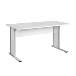 Kirjutuslaud VILNIUS helehall, 140x65xH73 cm