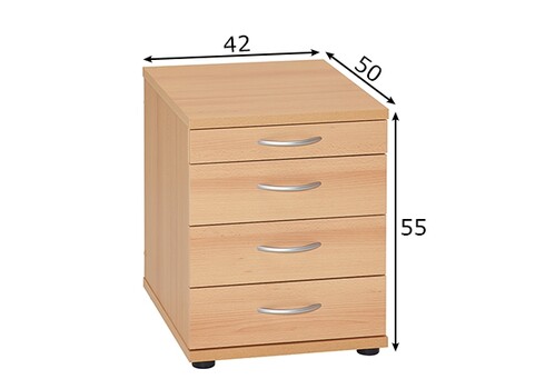 Sahtliboks VILNIUS pöök, 42x50xH55 cm