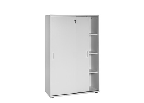 Kontorikapp VILNIUS helehall, 100x40xH153 cm