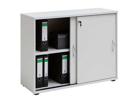 Kontorikapp VILNIUS helehall, 100x40xH76 cm