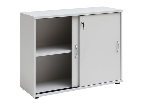 Kontorikapp VILNIUS helehall, 100x40xH76 cm