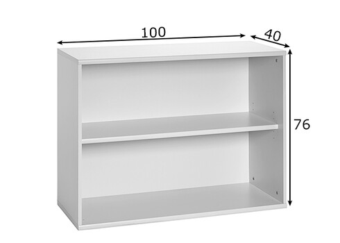 Kontoririiul VILNIUS helehall, 100x40xH76 cm