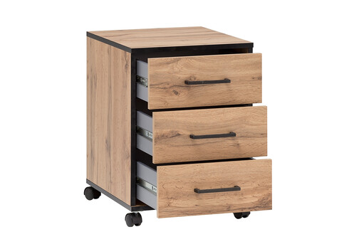 Sahtliboks OSLO tamm / must, 40x50x57 cm