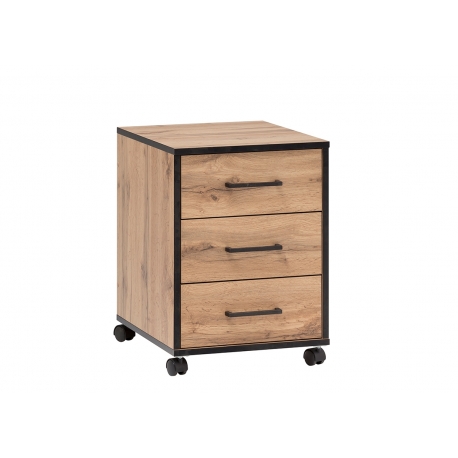 Sahtliboks OSLO tamm / must, 40x50x57 cm