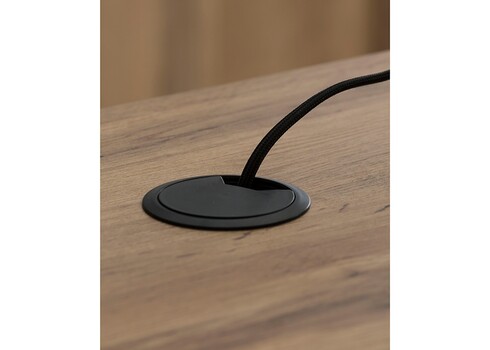 Elektriliselt reguleeritav kirjutuslaud OSLO tamm / must, 160x75xH70-117 cm