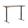 Elektriliselt reguleeritav kirjutuslaud OSLO tamm / must, 160x75xH70-117 cm