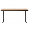 Elektriliselt reguleeritav kirjutuslaud OSLO tamm / must, 160x75xH70-117 cm