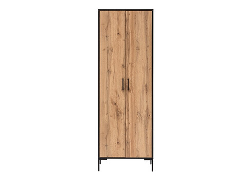 Kontorikapp OSLO tamm / must, 65x39xH194 cm